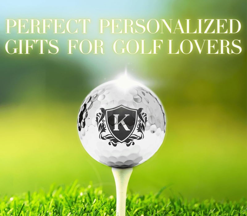 CybGene Personalized Golf Balls for Men, Unique Golf Gifts, Cool Accessories for Golfers, Golf Lovers, for Birthday and Christmas, Silver - Image 5